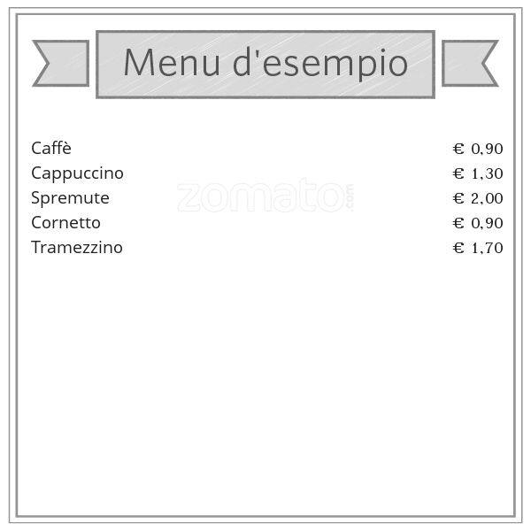 Menu di C'era una volta il Caffè Tuscolana 