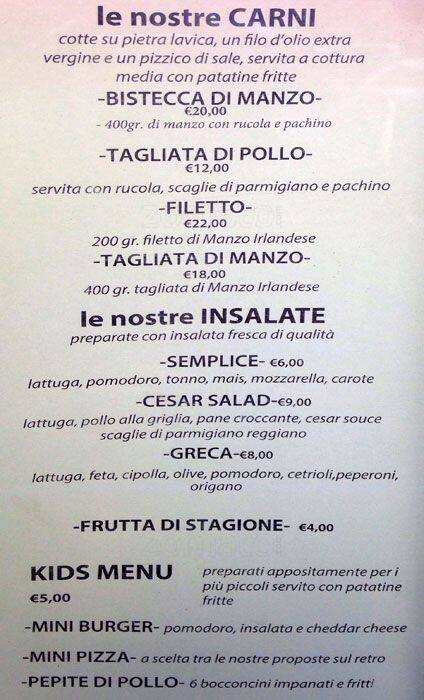 Menu di Semplice 