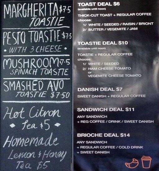 Brioche by Philip Menu, Menu for Brioche by Philip, Little Collins