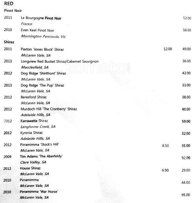 Menu at Three Brothers Arms pub & bar, Macclesfield