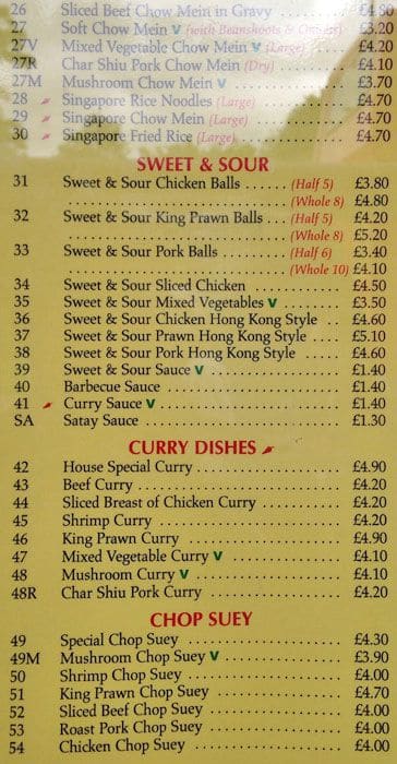 Good Year 李 menu