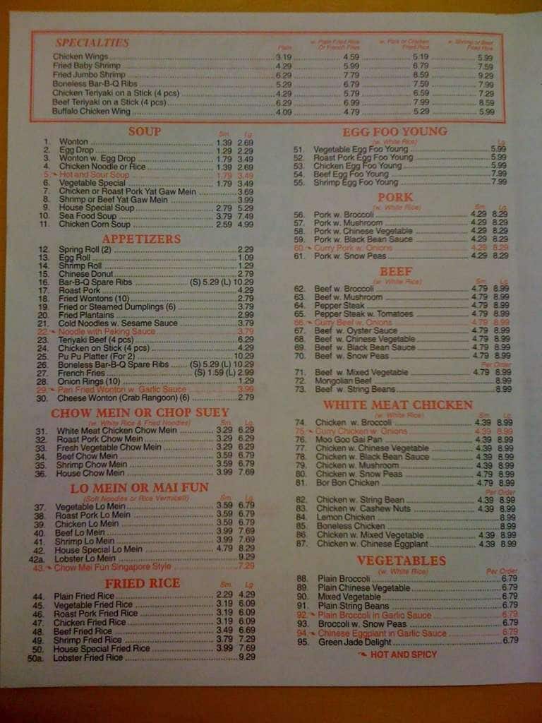 Plum Tree Chinese Restaurant Menu Urbanspoon Zomato Plum Tree Chinese Restaurant Saint Cloud Menu