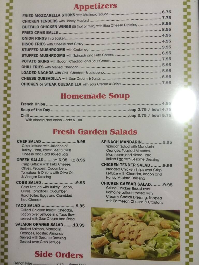 Apple Blossom Diner Menu, Menu for Apple Blossom Diner, Winchester