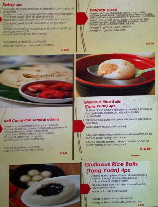 Menu di Food Corner - Malesia 
