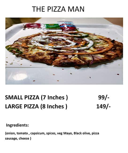 Menu of The Pizza Man, Pimple Saudagar, Pune