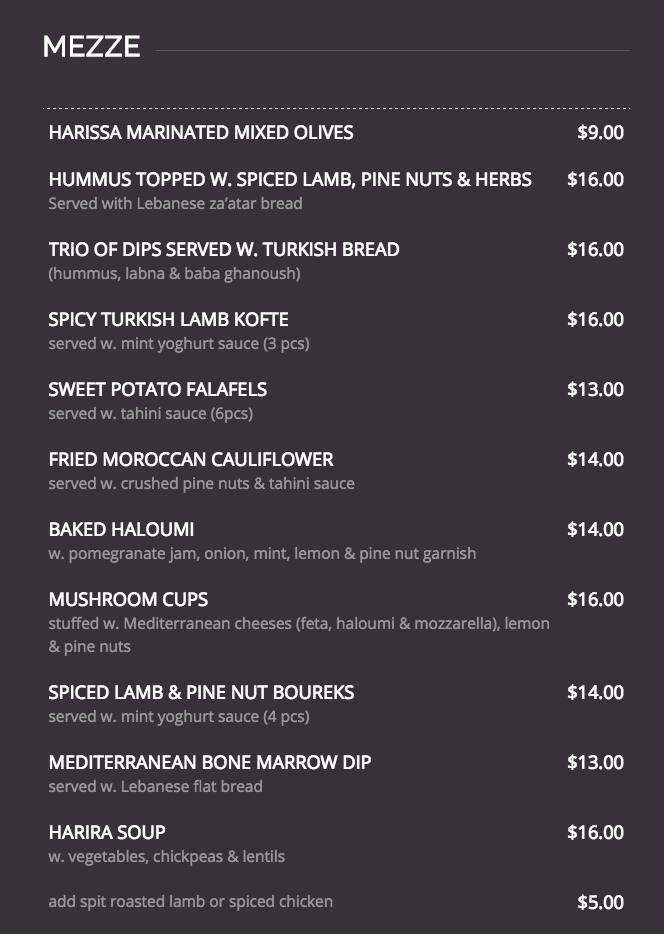 Mecca Bah Menu, Menu for Mecca Bah, Newstead, Brisbane Urbanspoon/Zomato
