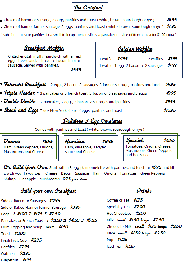 Marty's Grill Menu, Menu for Marty's Grill, Chilliwack, Chilliwack