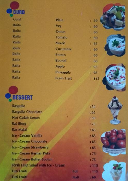 Lazeez Restaurant menu