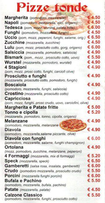 Menu de Il Guerriero Cucina Cinese-Pizza