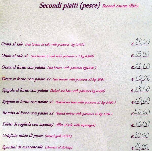 Menu di Ristorante Trattoria il Gatto Bianco Roma 