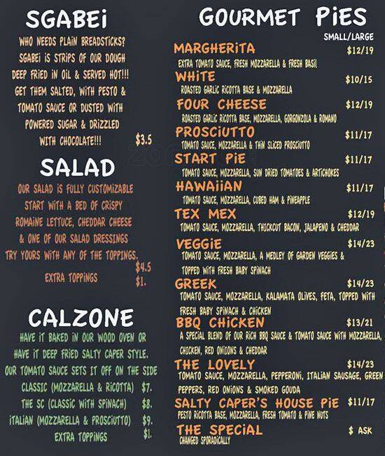 Salty Caper Menu, Menu for Salty Caper, Mooresville, Charlotte