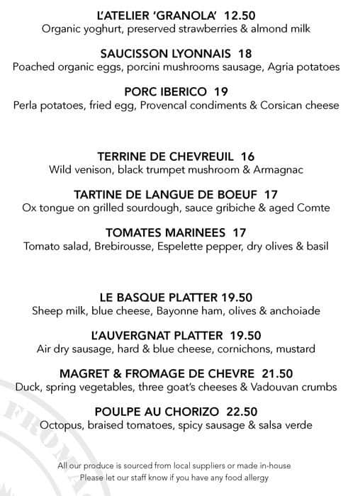 L'Atelier Du Fromage Menu - Menumania/Zomato