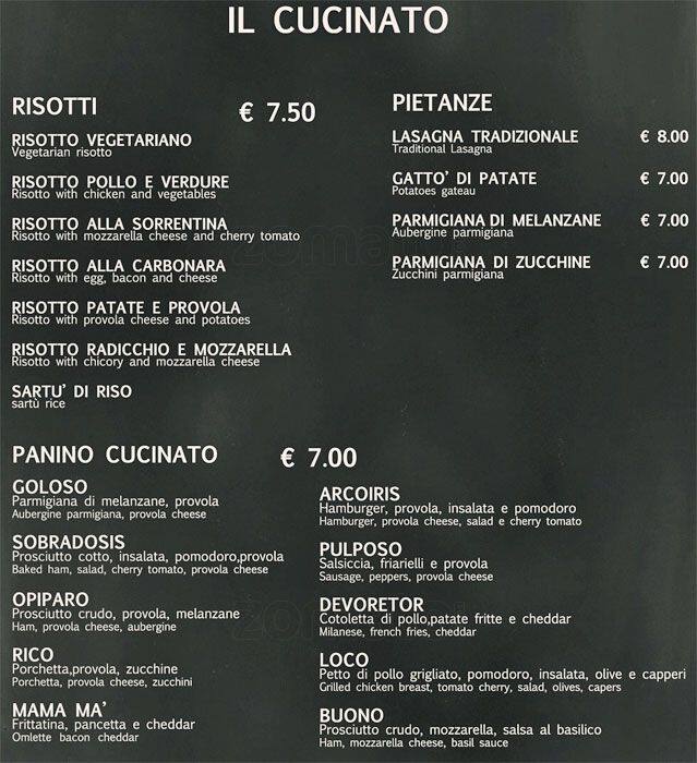 Menu di Mama Frites 