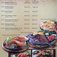 Dapur Penyet Bukit Bintang Kuala Lumpur Zomato Malaysia Scanned Menu For Dapur Penyet