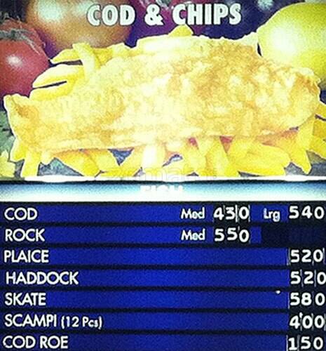 Fresh Fry menu