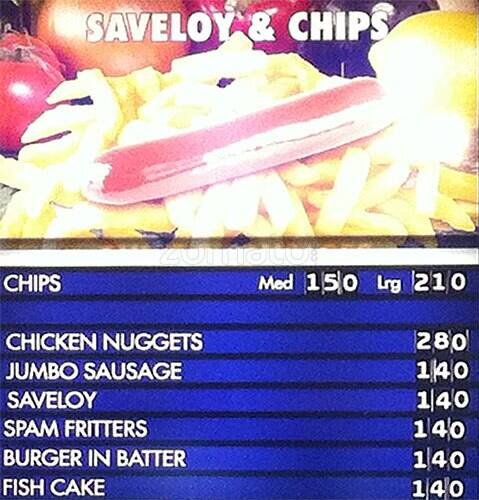 Fresh Fry menu