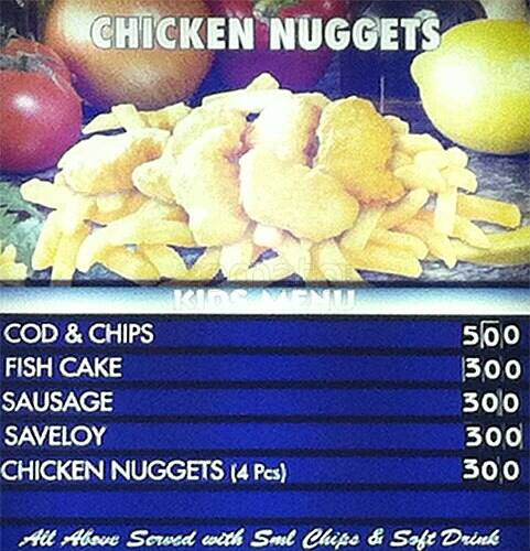 Fresh Fry menu