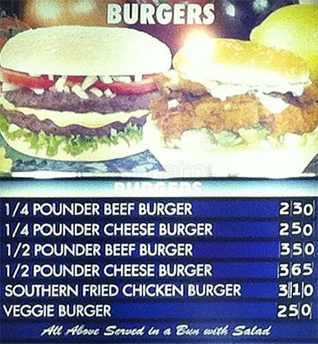 Fresh Fry menu