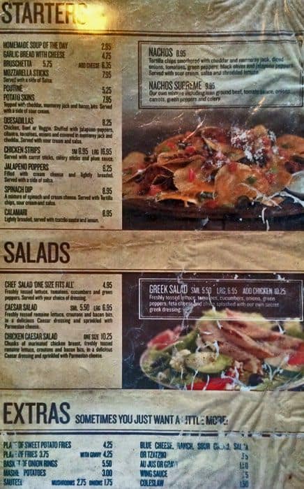 Sloppy Joe's Menu, Menu for Sloppy Joe's, Etobicoke, Toronto ...