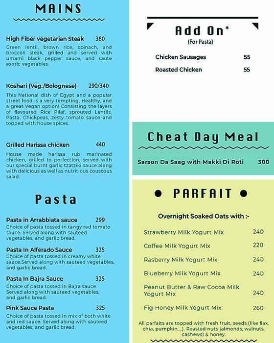 HEAL- Healthy Eating And Living menu