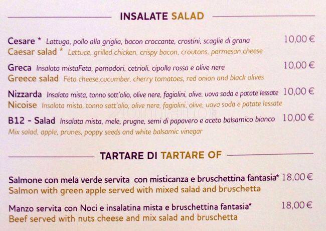 Menu di Boutique12 