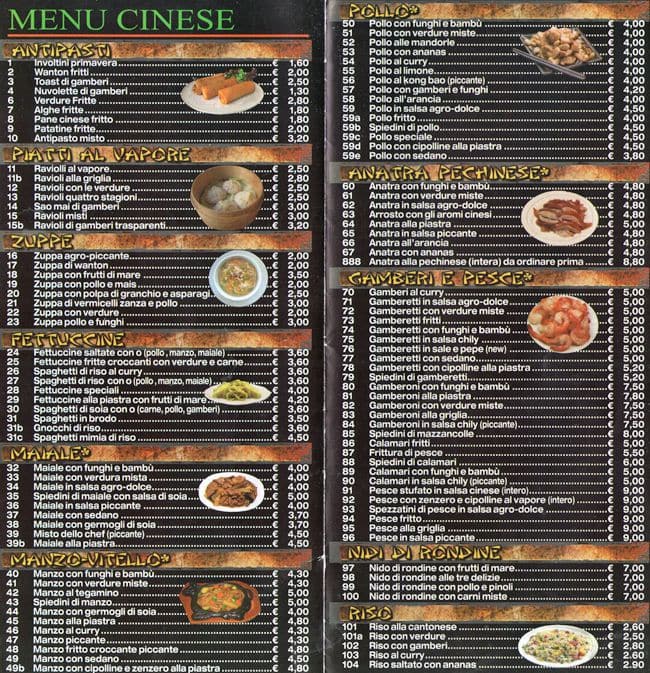 Menu di SushiSun Ely bar casilina 