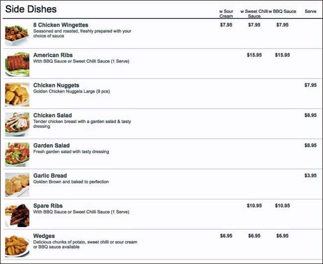 Menu at SPUDS AND MORE pizzeria, Morphett Vale