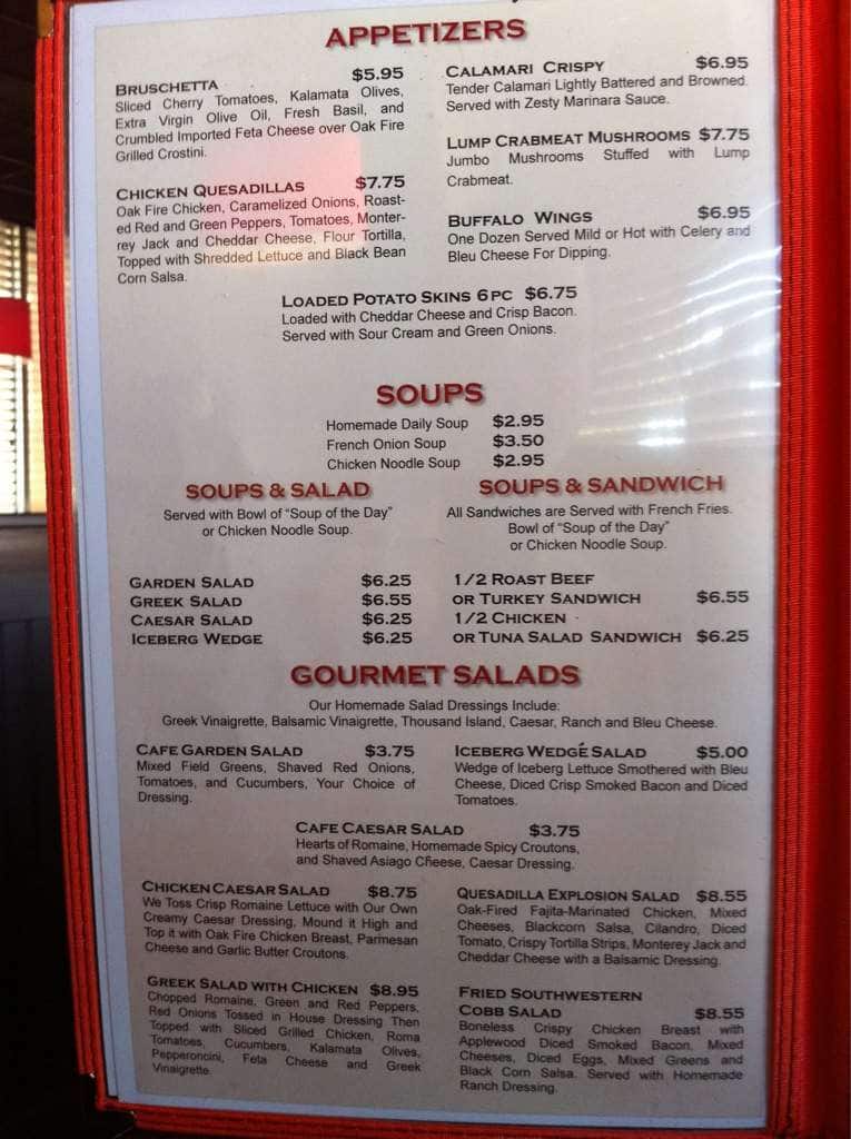 The Diner at Crabapple Menu, Menu for The Diner at Crabapple