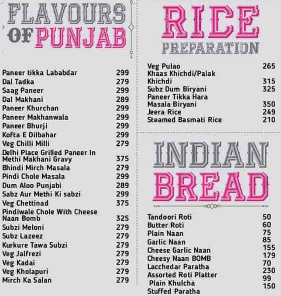 Menu At Kailash Parbat, Navi Mumbai, 45