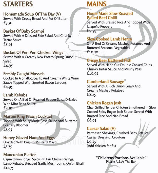 Barça - Canal-side Bar, Castlefield - Manchester menu
