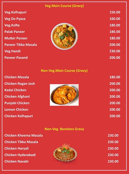 Maa Roties & Curries menu