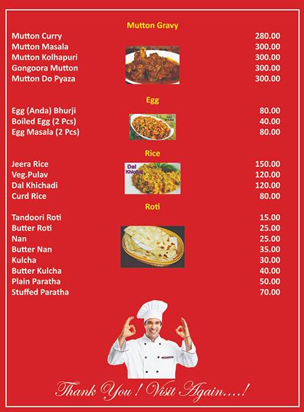 Maa Roties & Curries menu