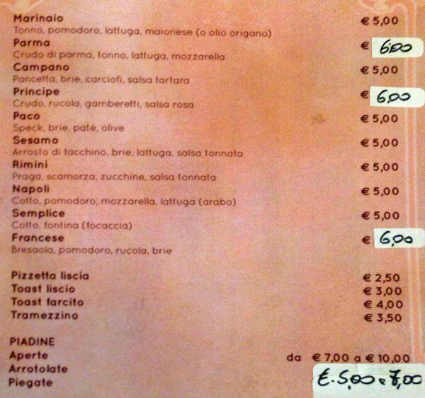 Menu di Oberdan Bar - Premium Partner Elfbar Lost Mary 