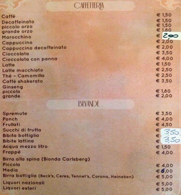 Menu di Oberdan Bar - Premium Partner Elfbar Lost Mary 