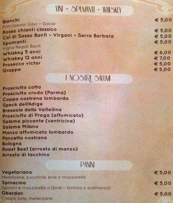 Menu di Oberdan Bar - Premium Partner Elfbar Lost Mary 