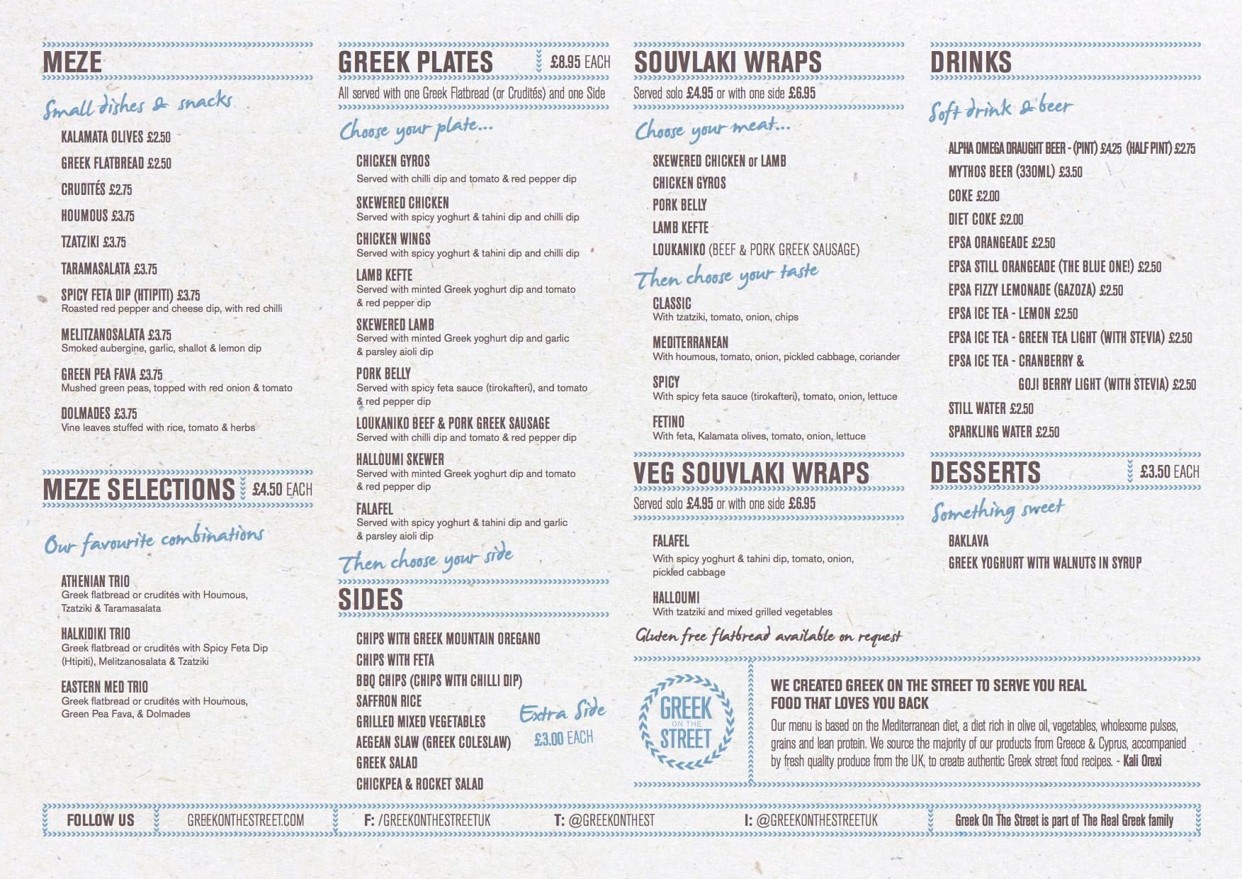 Greek On The Street Menu Menu For Greek On The Street Croydon London Zomato Uk