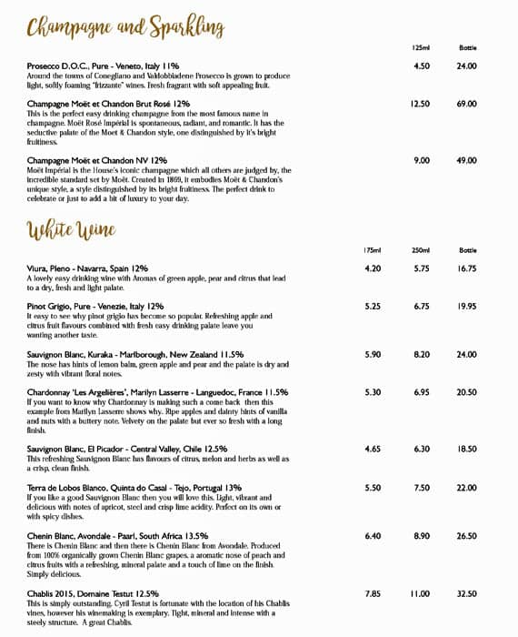 Menu at The Railway Lowdham pub & bar, Lowdham