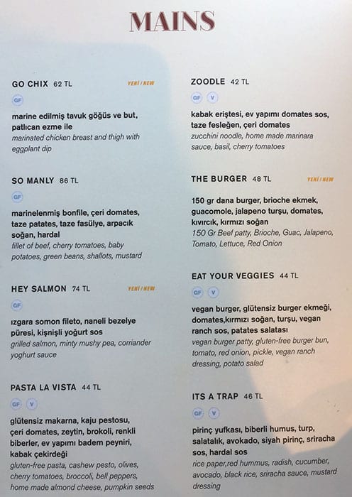 healthyish menu menu for healthyish bebek istanbul