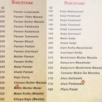 Parathe Menu Jassi De Parathe, Vastrapur, Ahmedabad - Zomato
