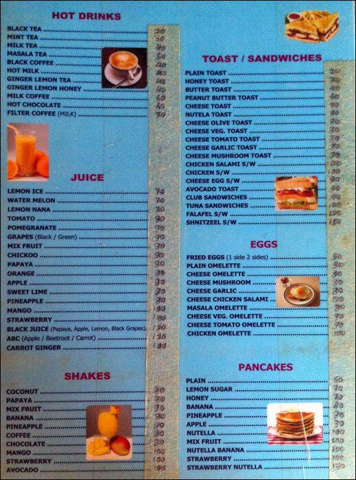 Shiva Valley Menu Menu For Shiva Valley Anjuna Goa Zomato