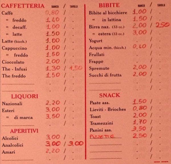 Menu di Sosta Obbligata 