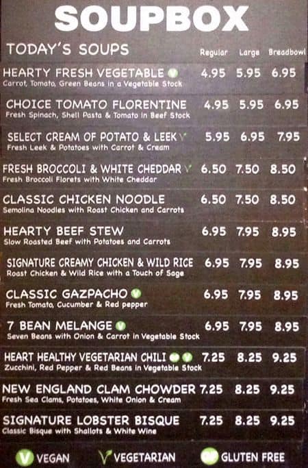 soupbox menu
