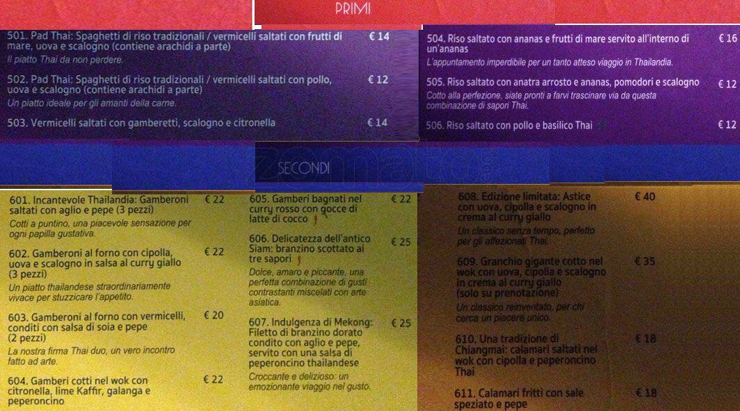 Menu di Thai Gallery 