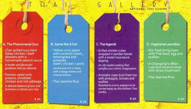 Menu di Thai Gallery 