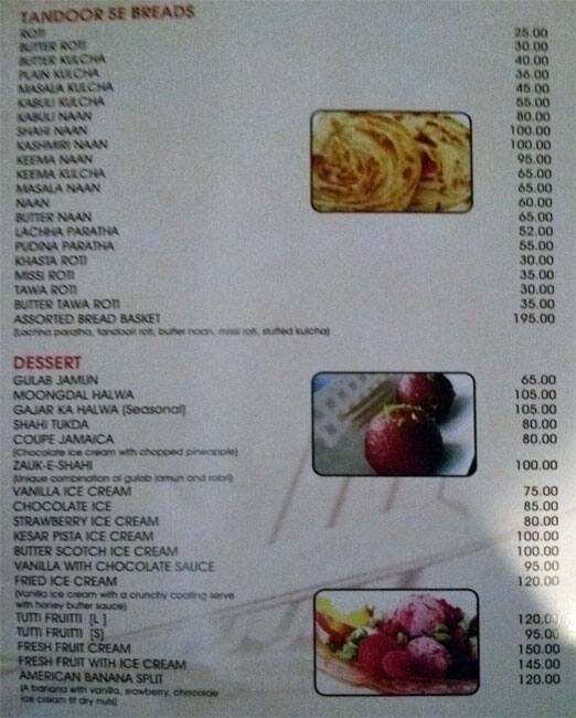 Ginger menu