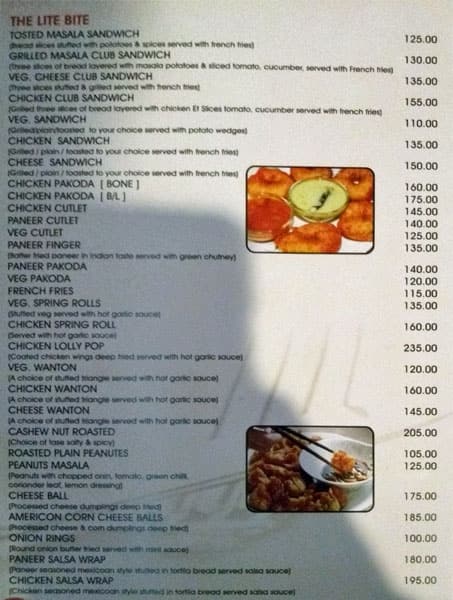Ginger menu