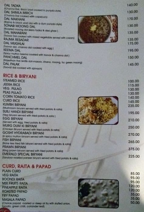 Ginger menu
