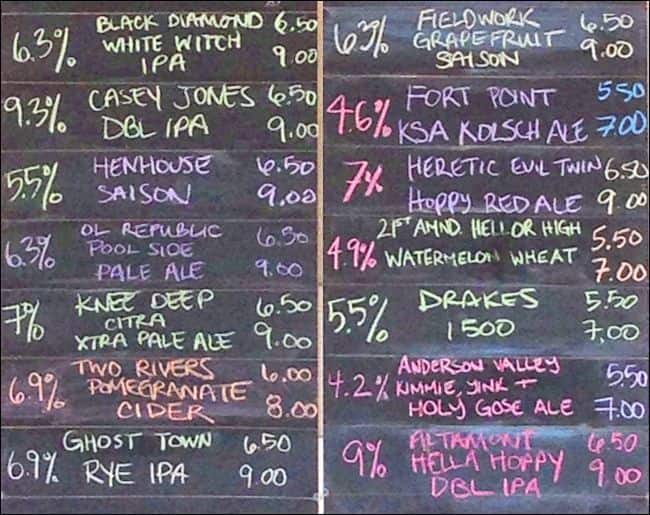 Moxy Beer Garden Menu, Menu for Moxy Beer Garden, Berkeley, Berkeley