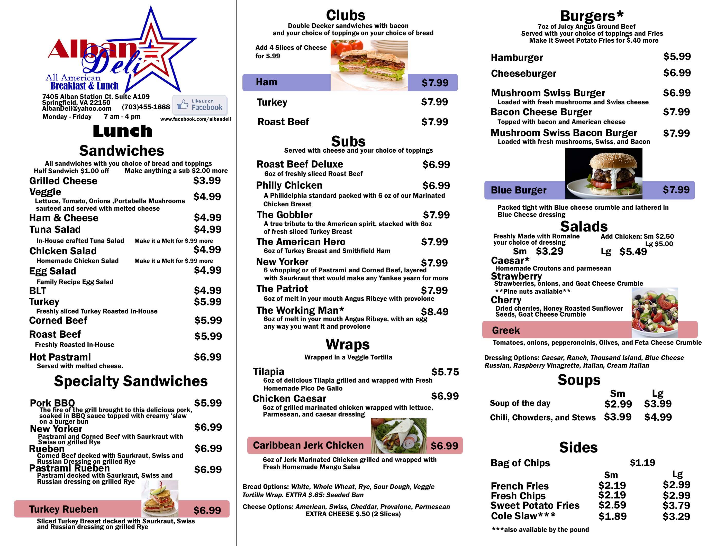 Carta de Alban Deli