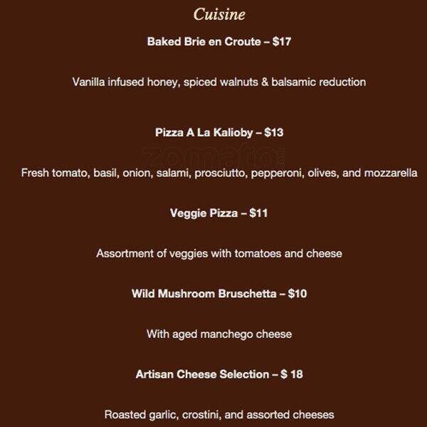 The Wine Loft Menu, Menu for The Wine Loft, South End, Charlotte